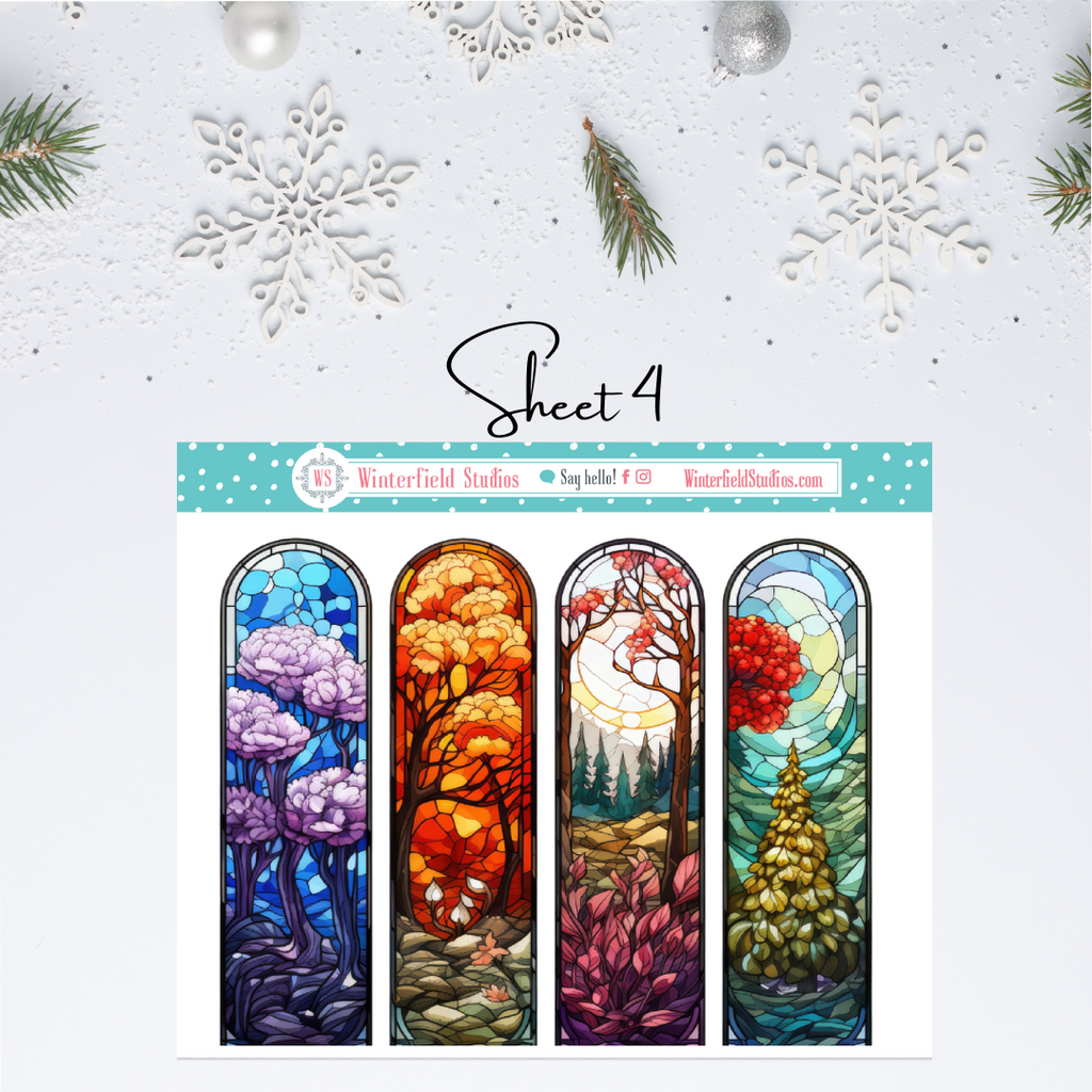 Small Town Christmas Planner Scene Sticker Kit For Vertical Planners –  Winterfield Studios
